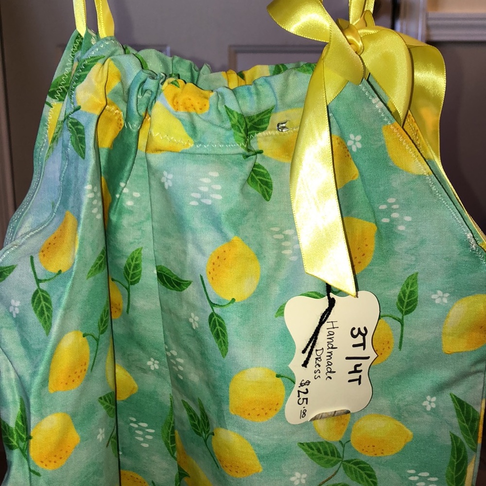 Handmade Lemon Dress - Picture 3 of 4